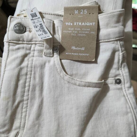 NWT Madewell Women's Vintage Canvas 90's Straight Jeans‎ Size 25 - Picture 7 of 7